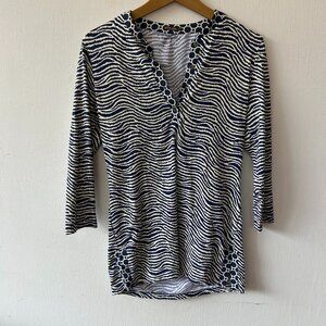 J. McLaughlin Catalina Cloth Top Womens Small Navy Yacht Club Tennis Prep